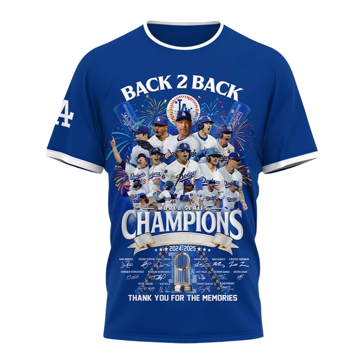 Dodgers Back 2 Back World Series Champions 2024-2025 Shirt