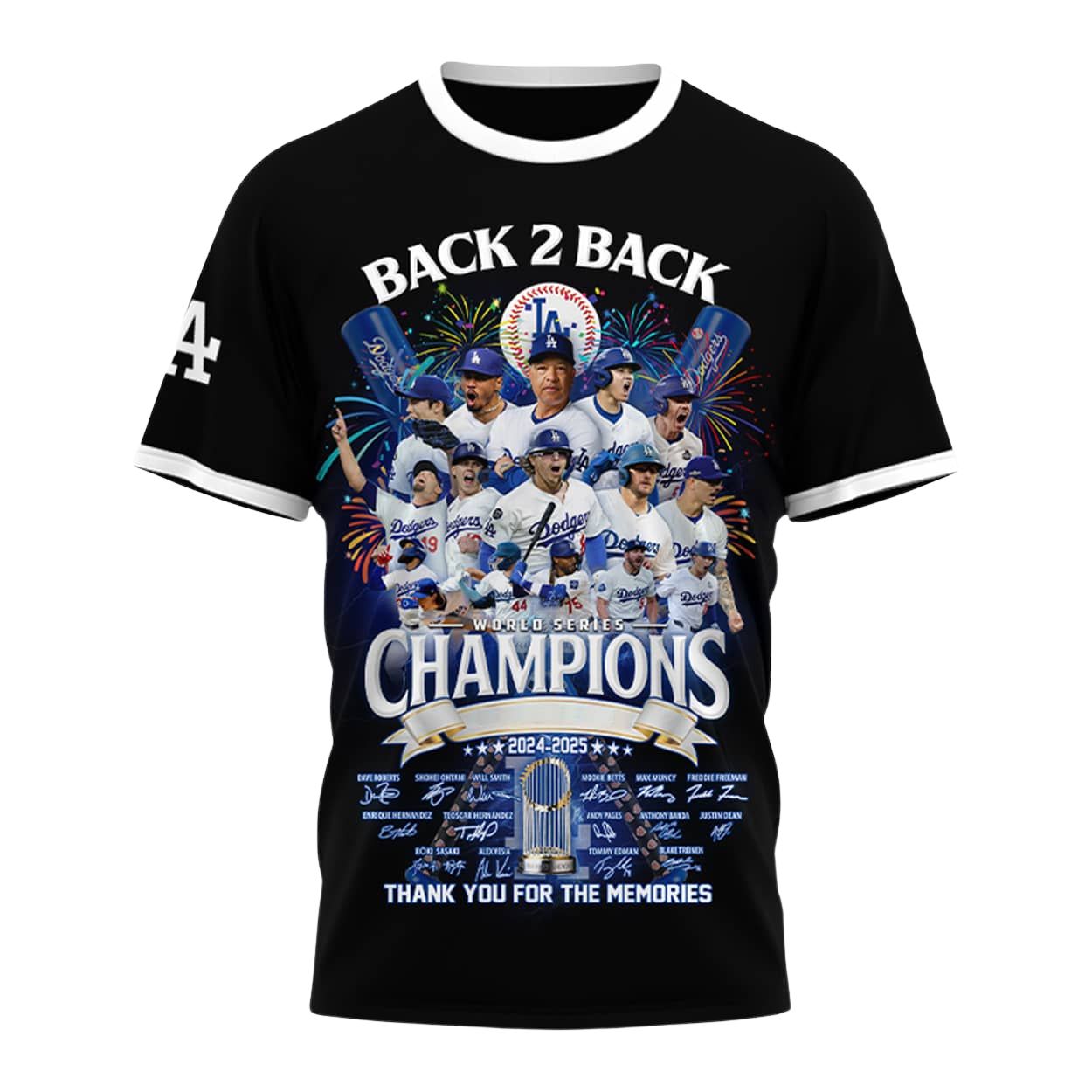 Dodgers Back 2 Back World Series Champions 2024-2025 Shirt