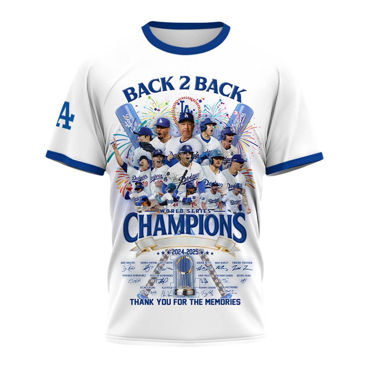 Dodgers Back 2 Back World Series Champions 2024-2025 Shirt