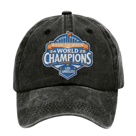 Dodgers Back To Back 2024–2025 World Series Champions Hat