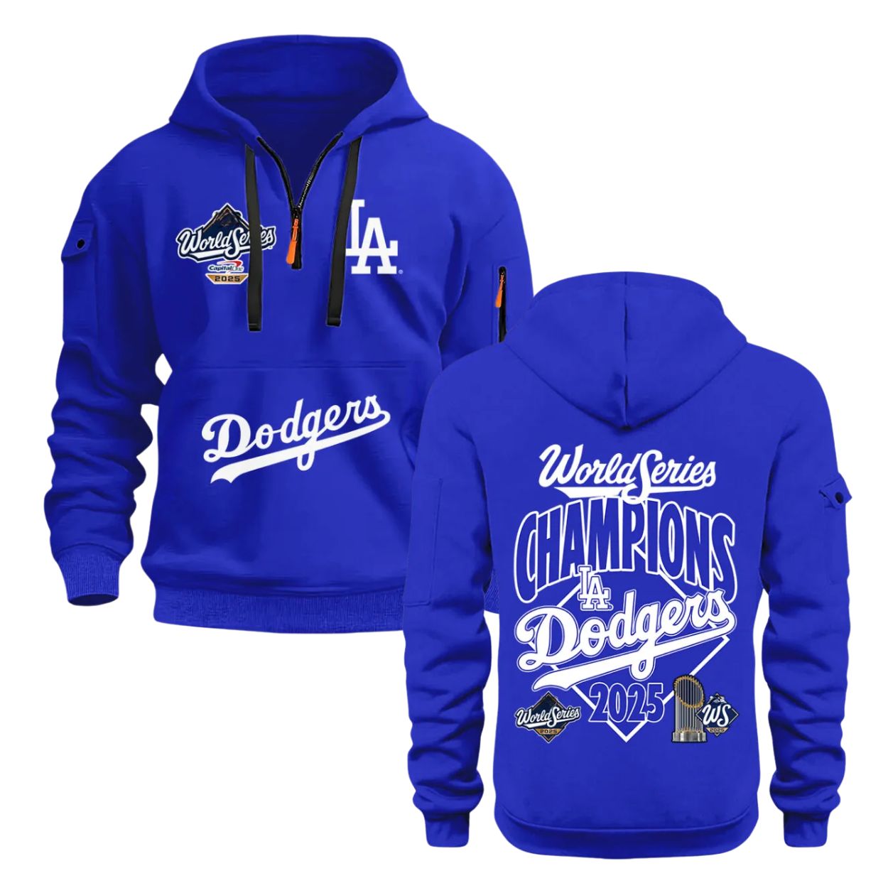 Dodgers World Series 2025 Champions Quarter Zip Hoodie