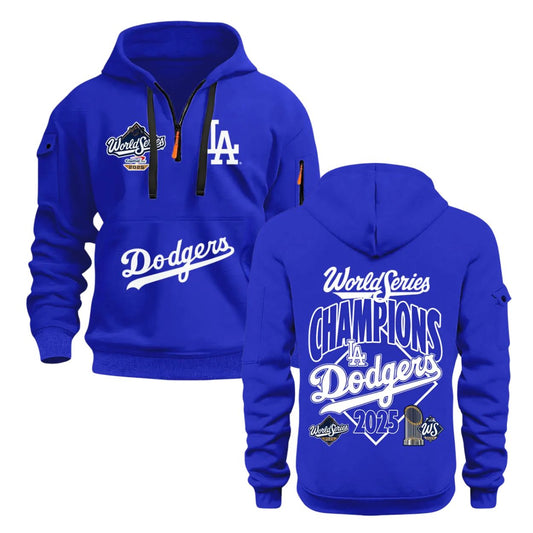 Dodgers World Series 2025 Champions Quarter Zip Hoodie