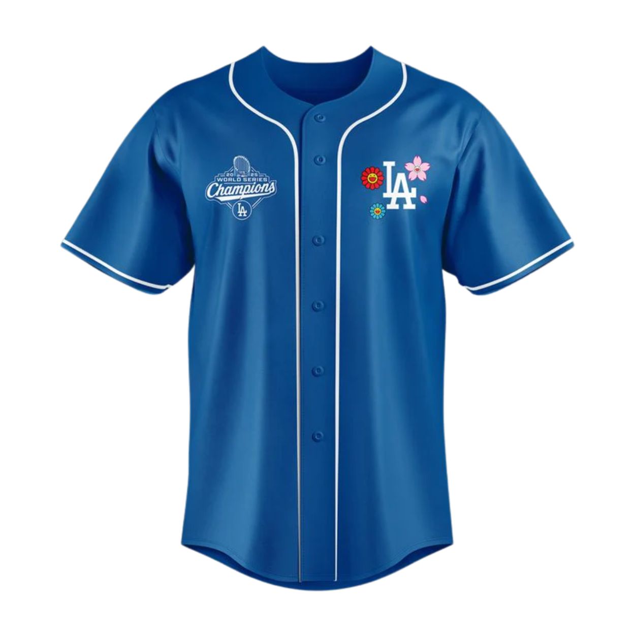 Dodgers x Takashi Murakami 2025 World Series Champions Floral Jersey