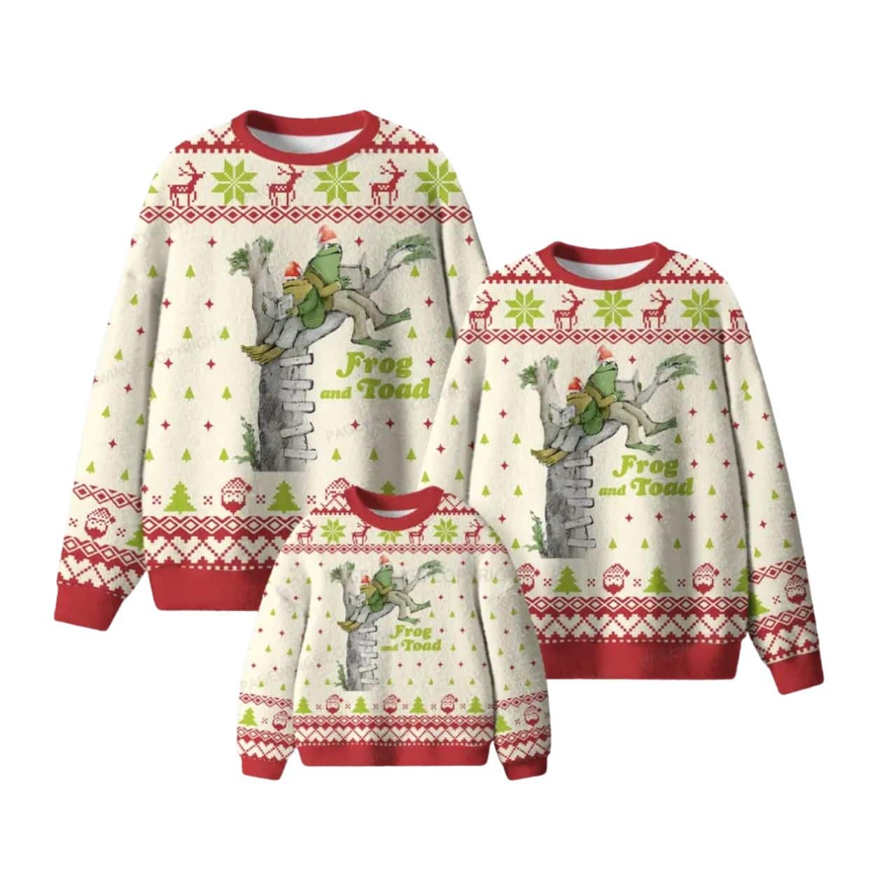 Frog and Toad Christmas Ugly Sweater