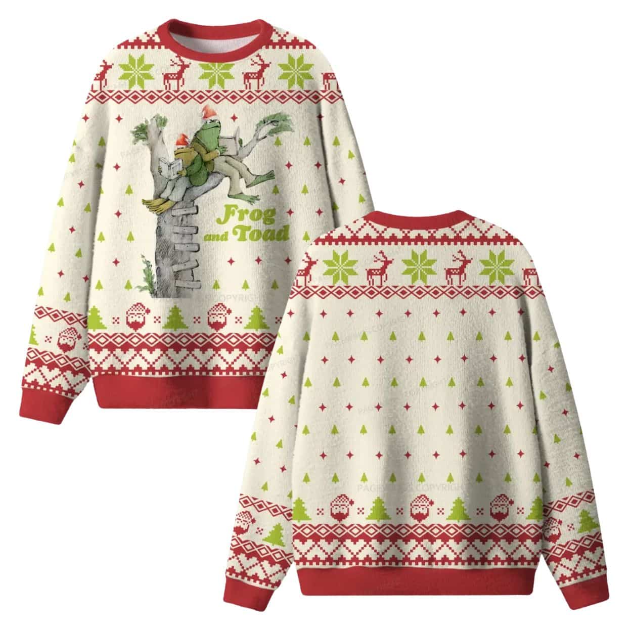 Frog and Toad Christmas Ugly Sweater