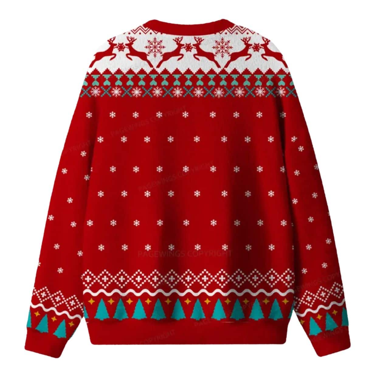 Ghost Reading Book Club Ugly Christmas Sweater