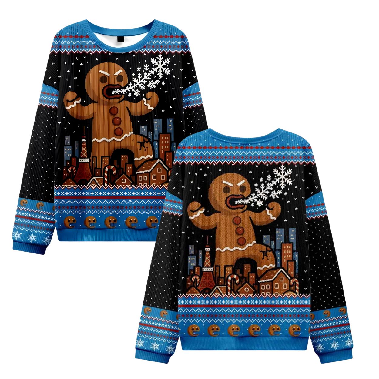 Gingerbread Monster Ugly Christmas Sweater