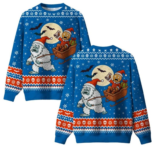 Gingerbread’s Wild Ride Ugly Christmas Sweater