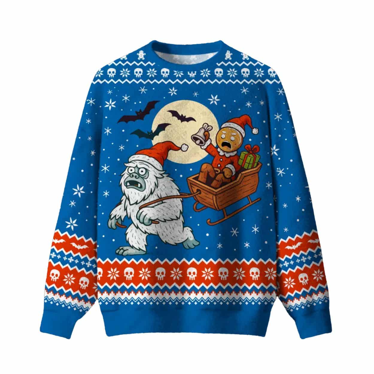 Gingerbread’s Wild Ride Ugly Christmas Sweater