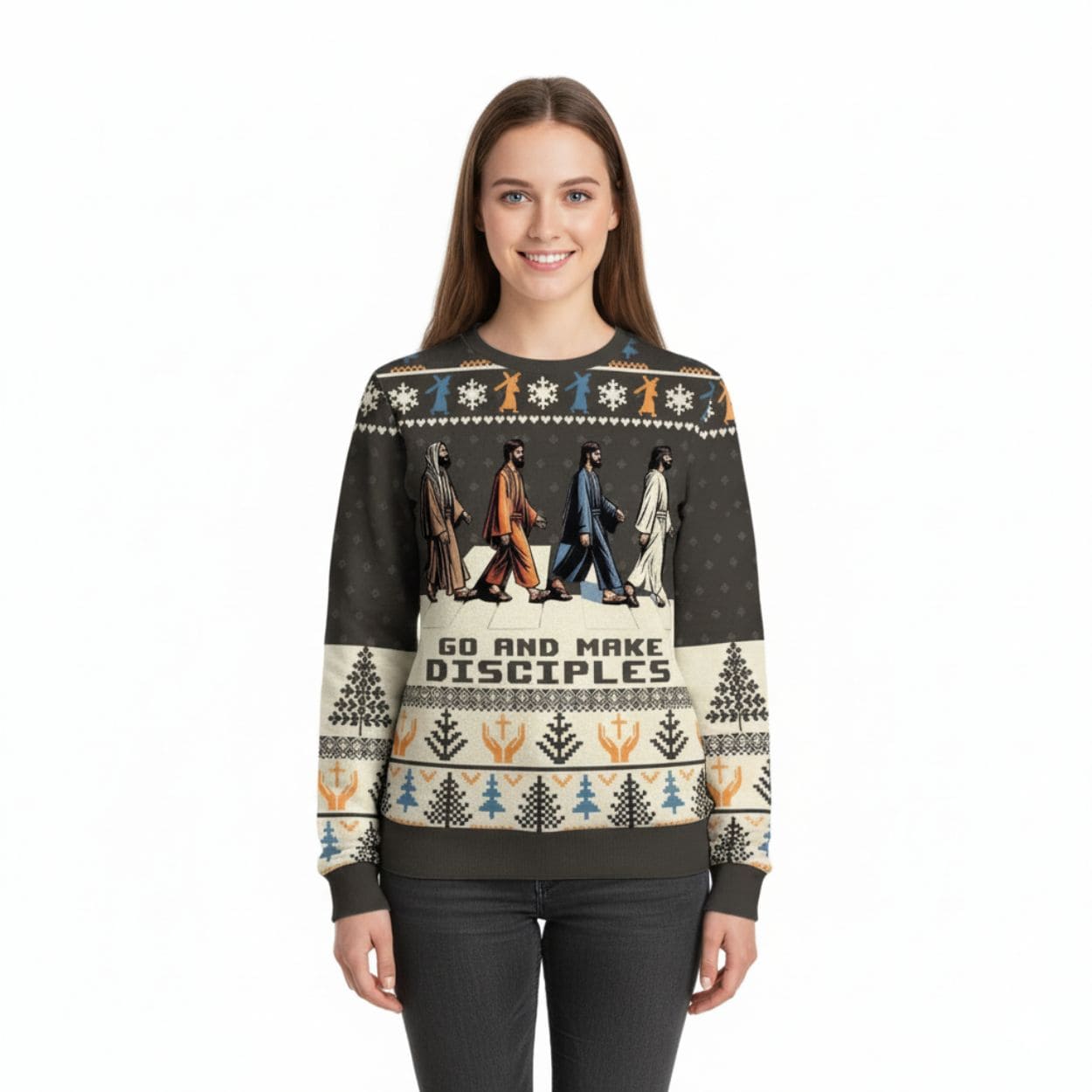 Go And Make Disciples Ugly Christmas Sweater