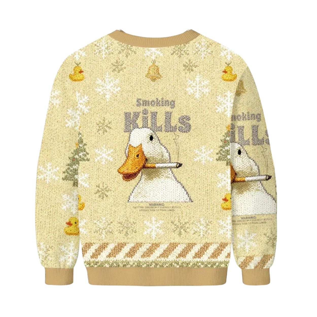 Goose Smoking Kills Ugly Christmas Sweater