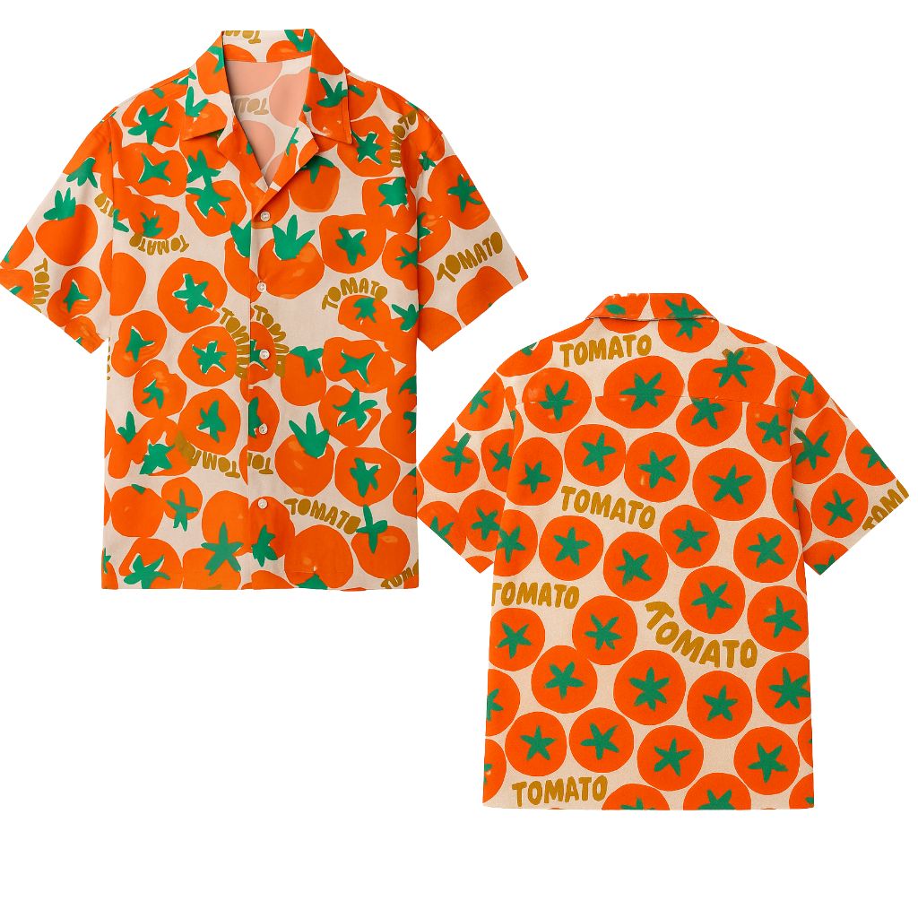 Great British Bake Off Noel Fielding Tomato Hawaiian Shirt