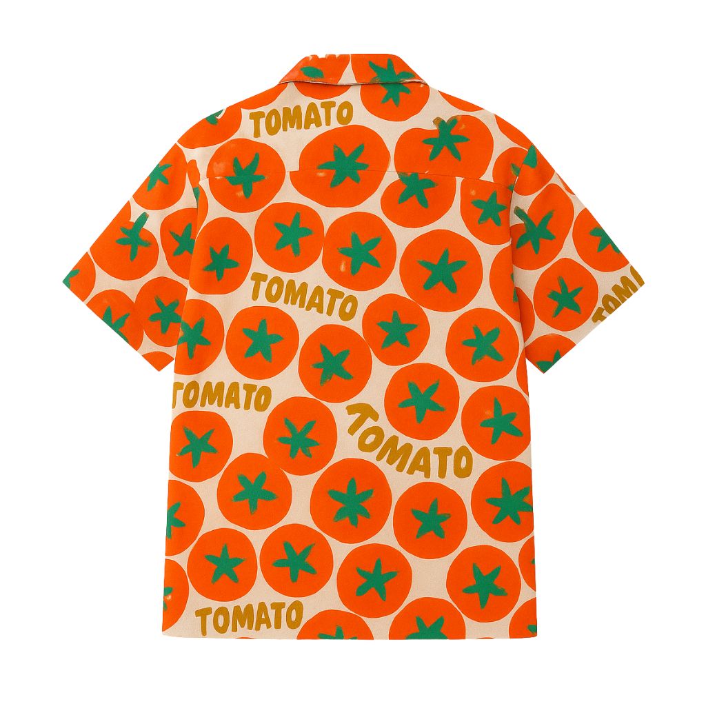 Great British Bake Off Noel Fielding Tomato Hawaiian Shirt 