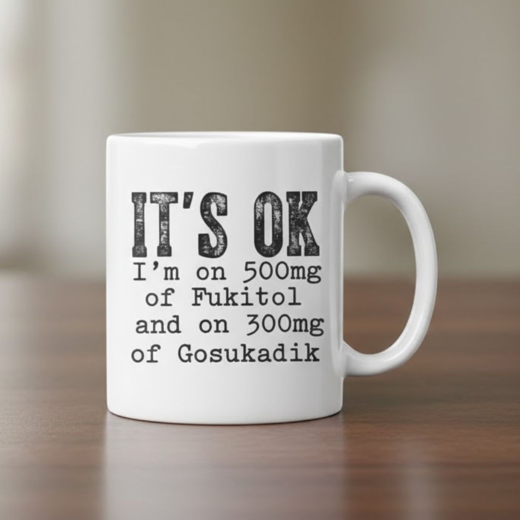 It's Ok I'm On 500Mg Of Fukitol And 300Mgs Gosukadik Mug