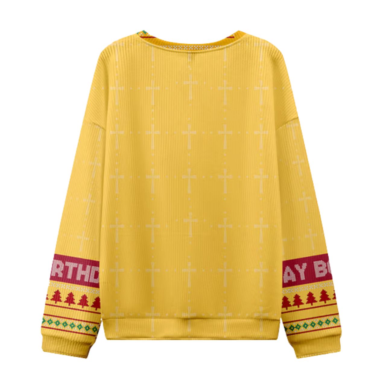 Jesus and Santa Birthday Boy Selfie Ugly Christmas Sweater