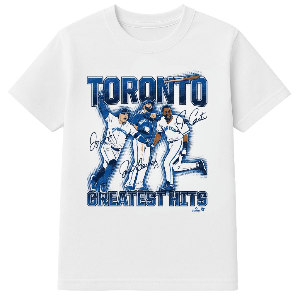 Joe Carter Jose Bautista And George Springer Toronto's Greatest Hits Shirt