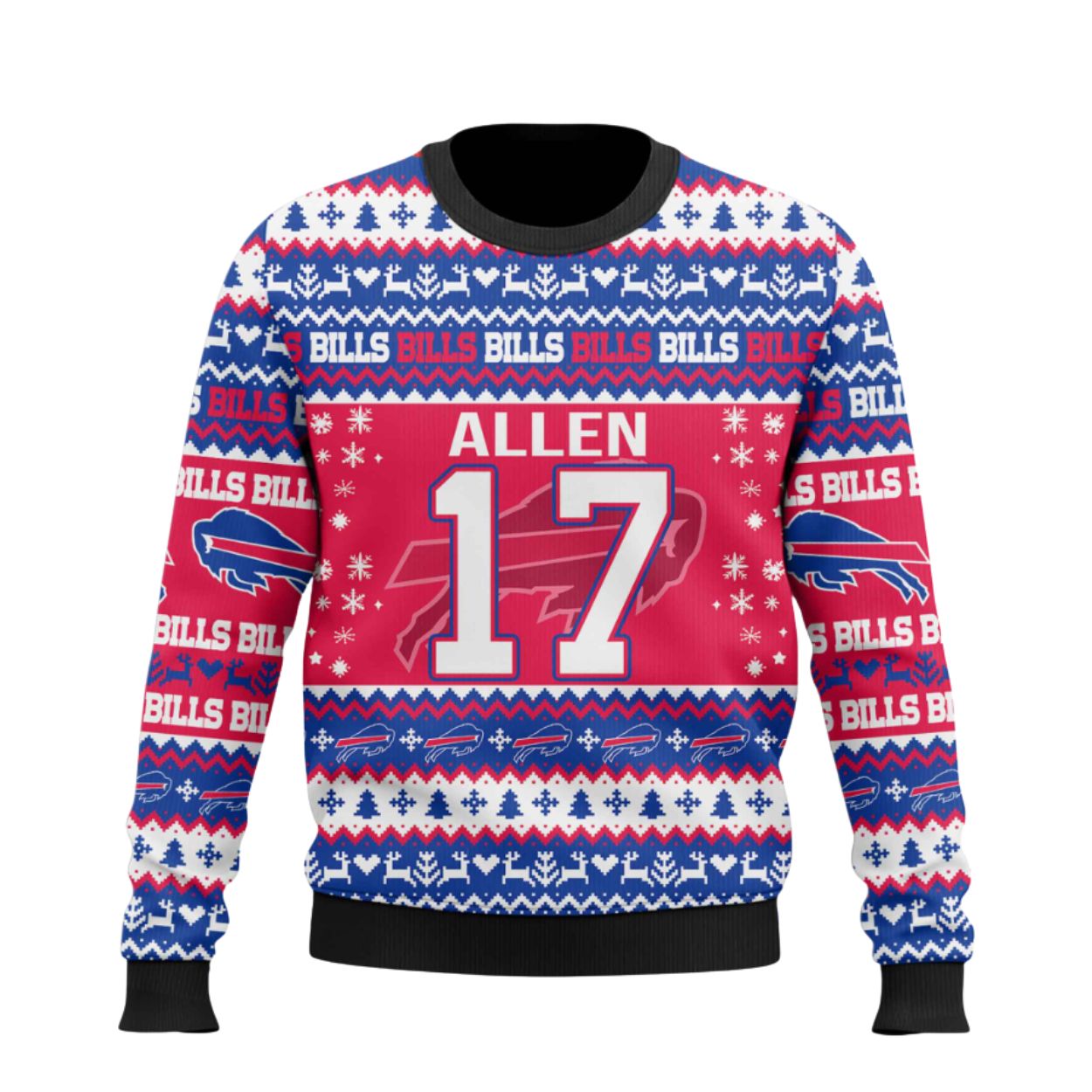 Josh Allen Bills Ugly Christmas Sweater