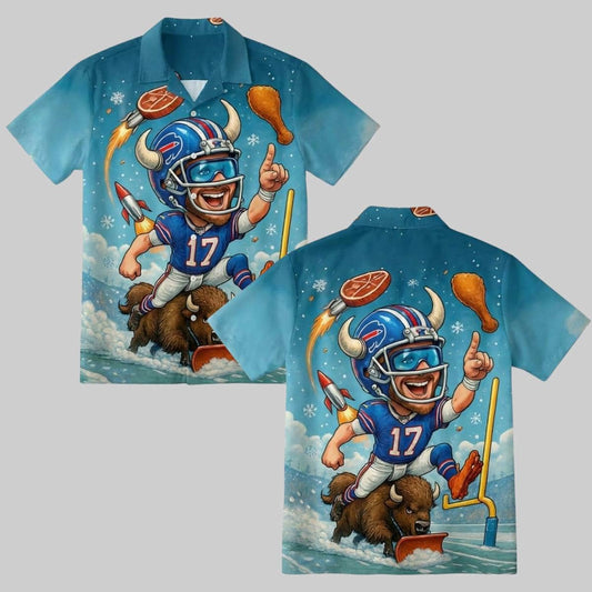Josh Allen Buffalo Football Hawaiian Shirt