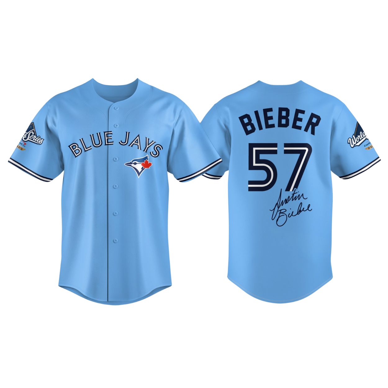 Justin Bieber Blue Jays 2025 Jersey
