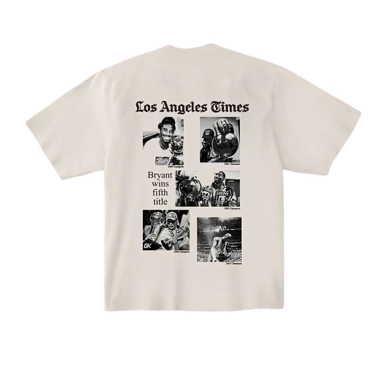 Kobe Bryant The Black Mamba 5 Rings LA Times Shirt