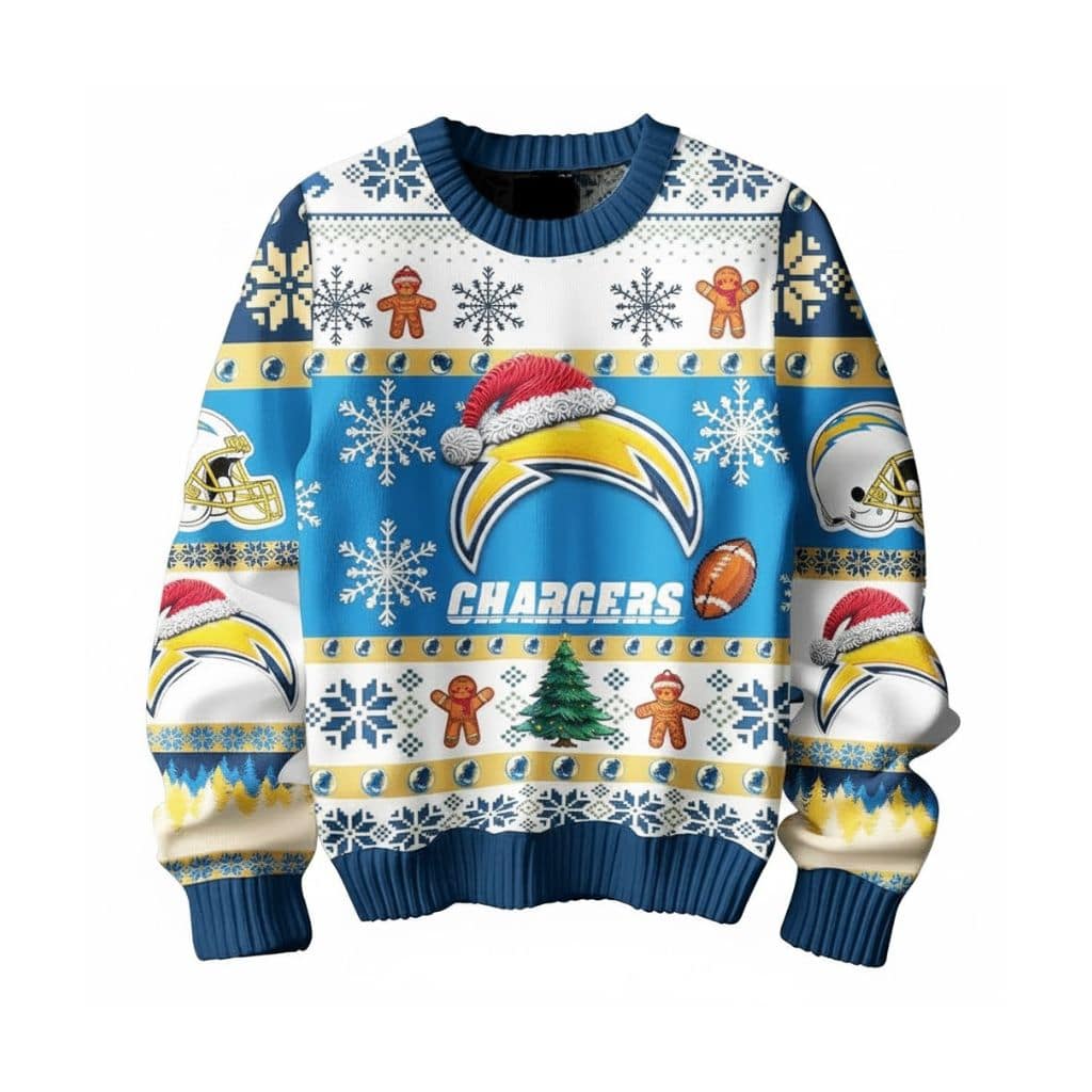 LA Chargers They Not Like Us Ugly Christmas Sweater