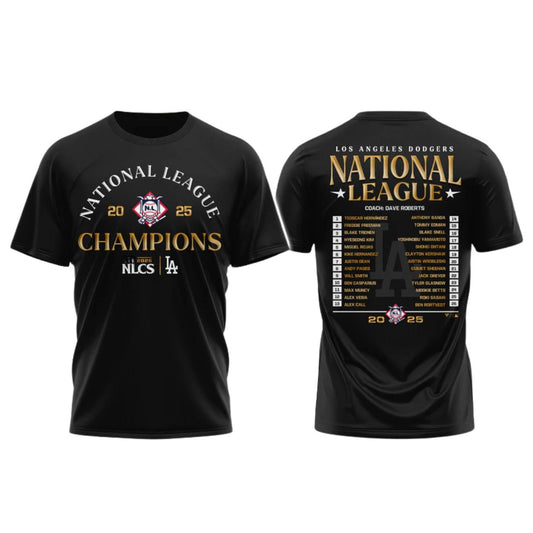 LA Dodgers 2025 NLCS Champions Roster Shirt