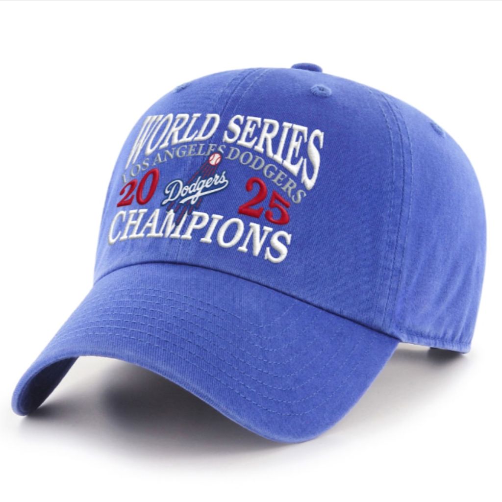LA Dodgers 2025 World Series Champions Clean Up Hat