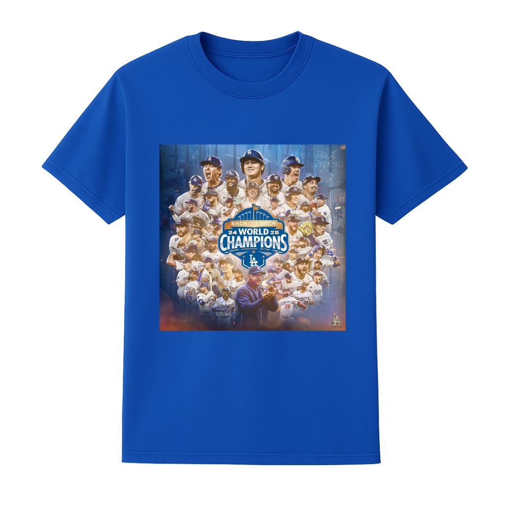 LA Dodgers Back To Back World Series 24 25 Champions Shirt