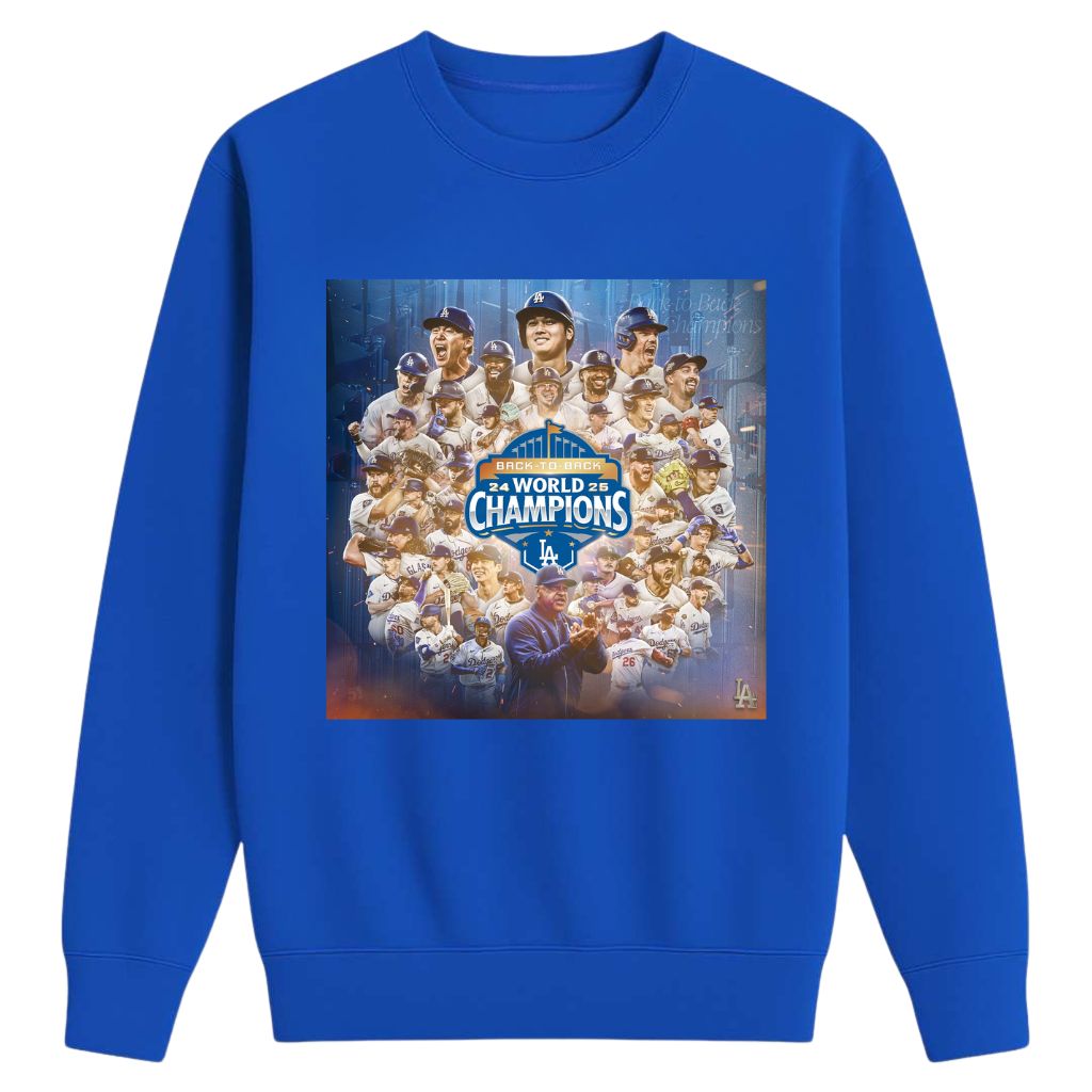 LA Dodgers Back To Back World Series 24 25 Champions Shirt