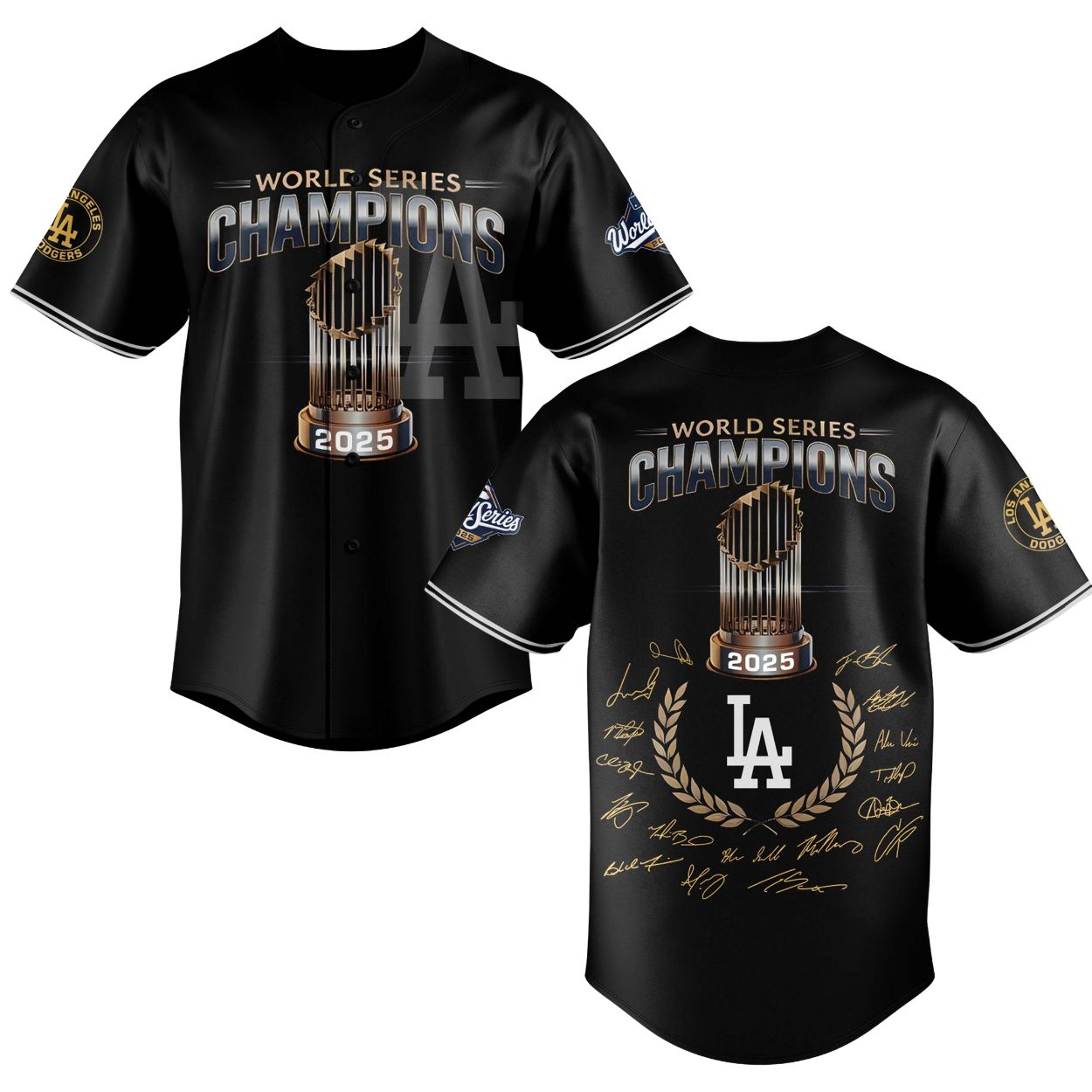 LA Dodgers World Series 2025 Champions Trophy Jersey