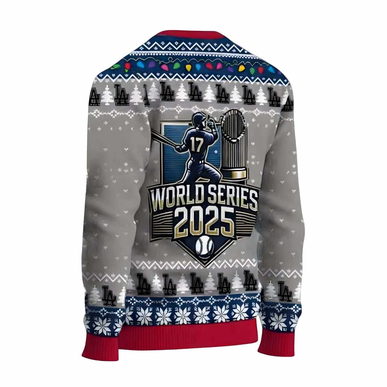 LA Dodgers World Series 2025 Ugly Christmas Sweater