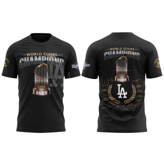LA Dodgers World Series Champions 2025 Trophy Shirt