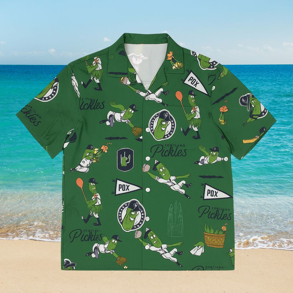 League x Portland Pickles Dillon's 2025 Hawaiian Shirt