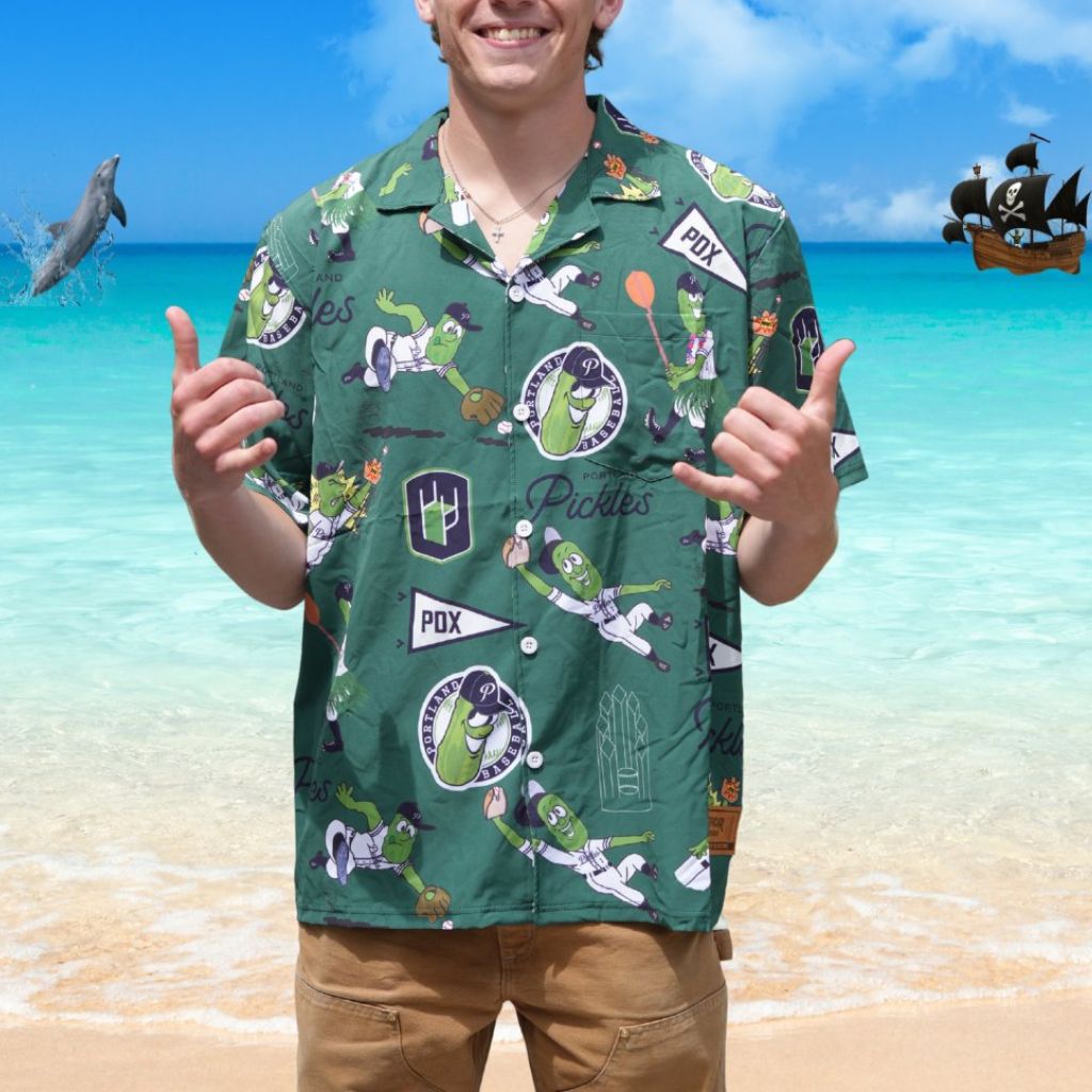 League x Portland Pickles Dillon's 2025 Hawaiian Shirt