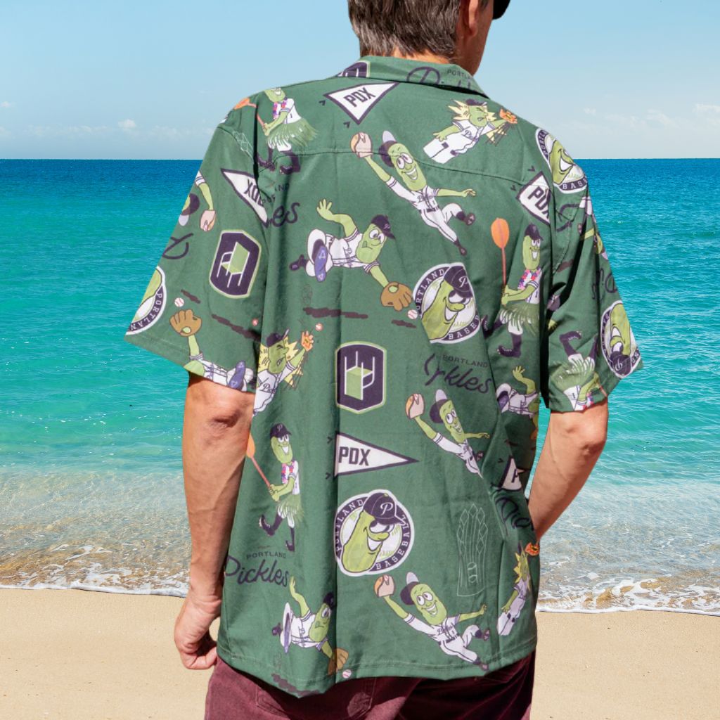 League x Portland Pickles Dillon's 2025 Hawaiian Shirt