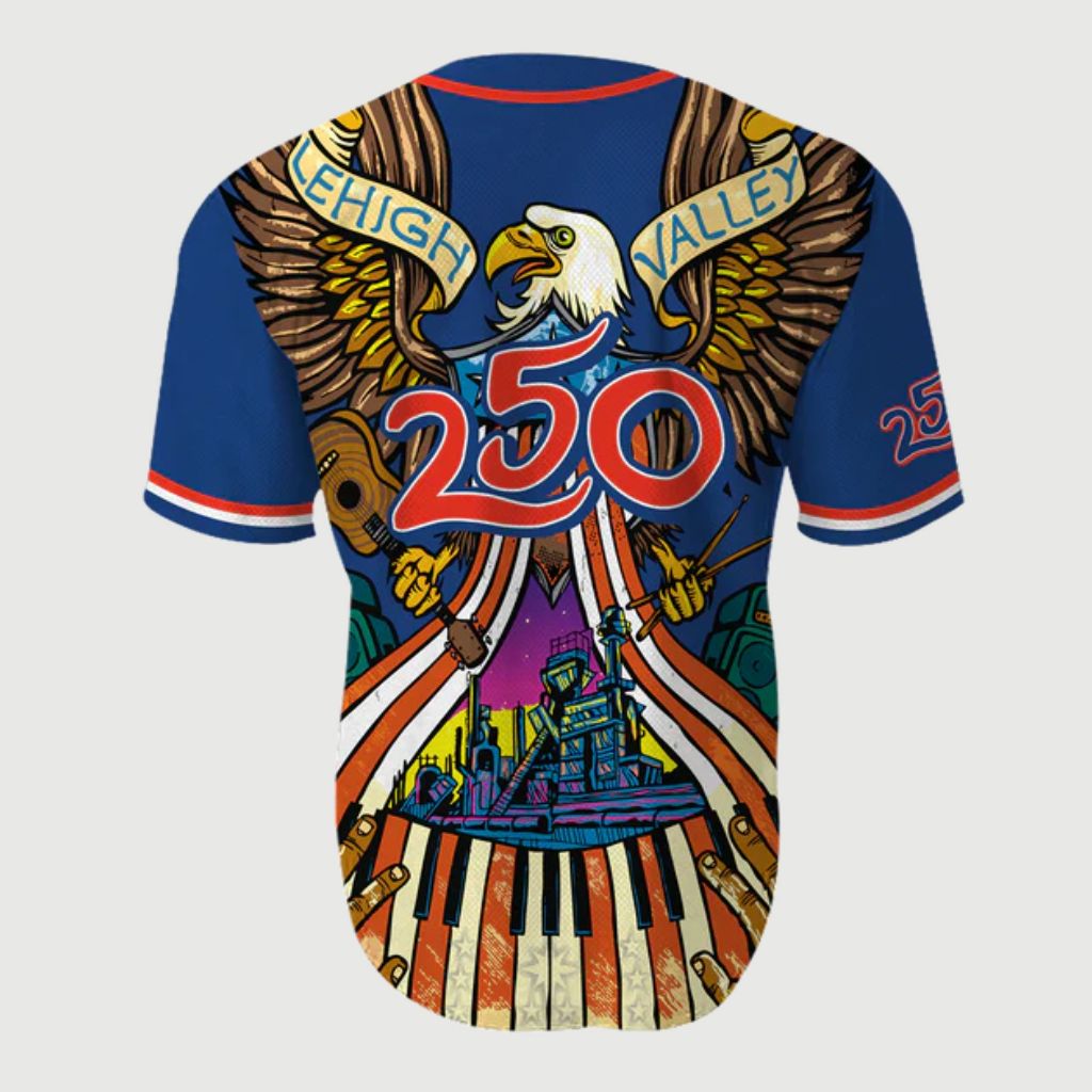 Lehigh Valley Ironpigs USA 250 Anniversary Jersey