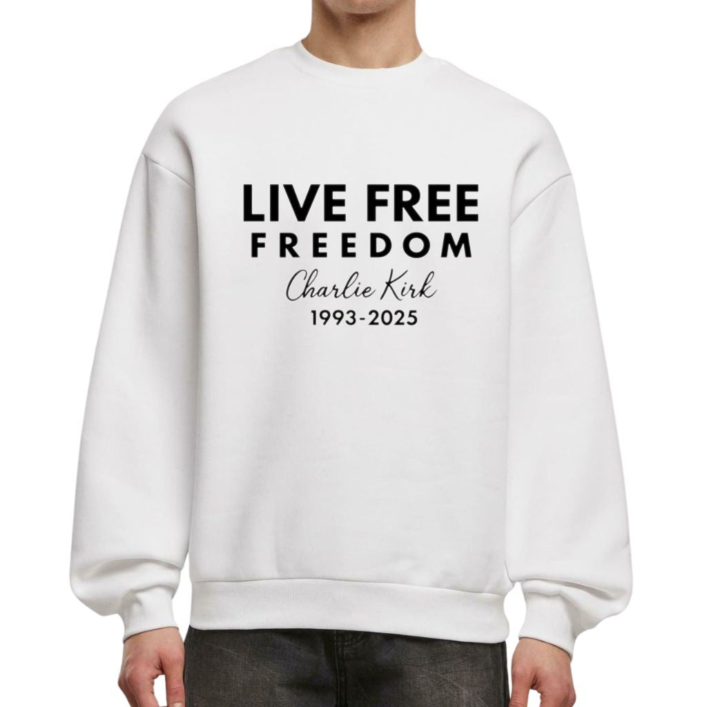 Live Free Charlie Kirk Freedom 1993-2025 Shirt