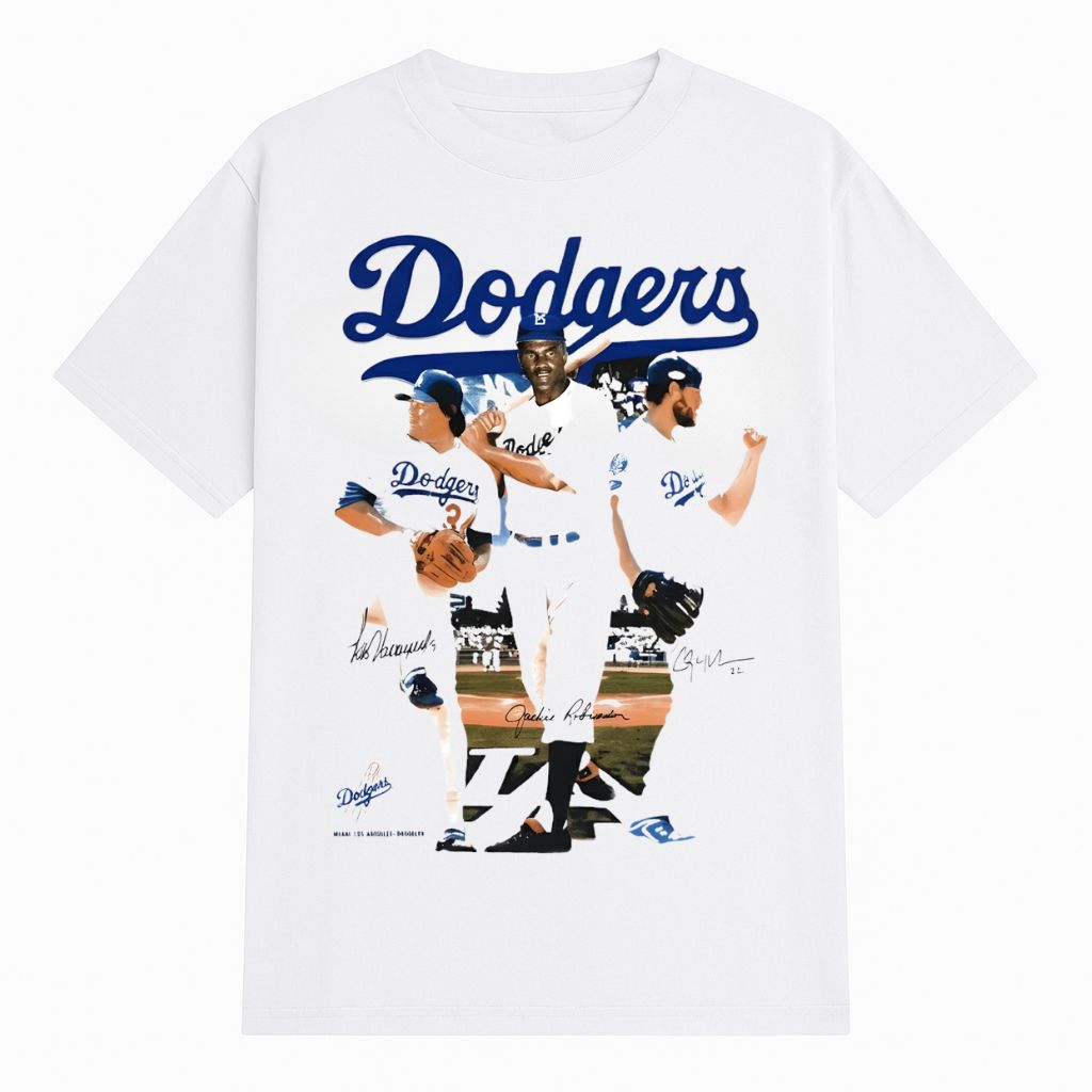 Los Angeles Dodgers Think Blue Signatures Shirt