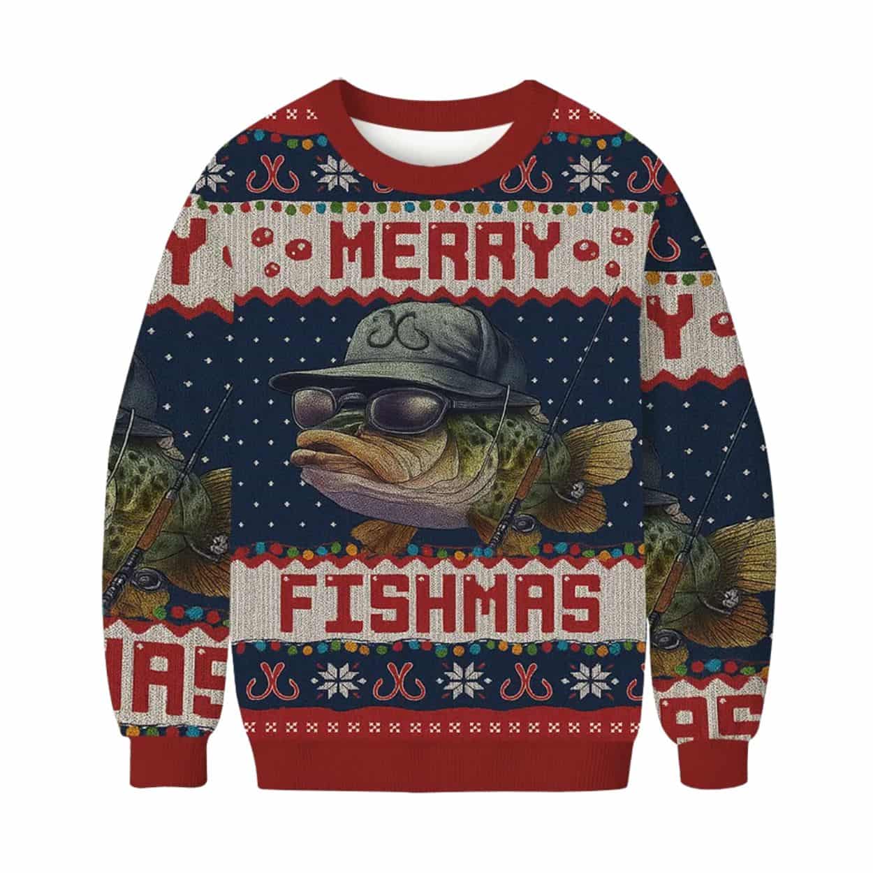 Merry Fishmas Ugly Christmas Sweater