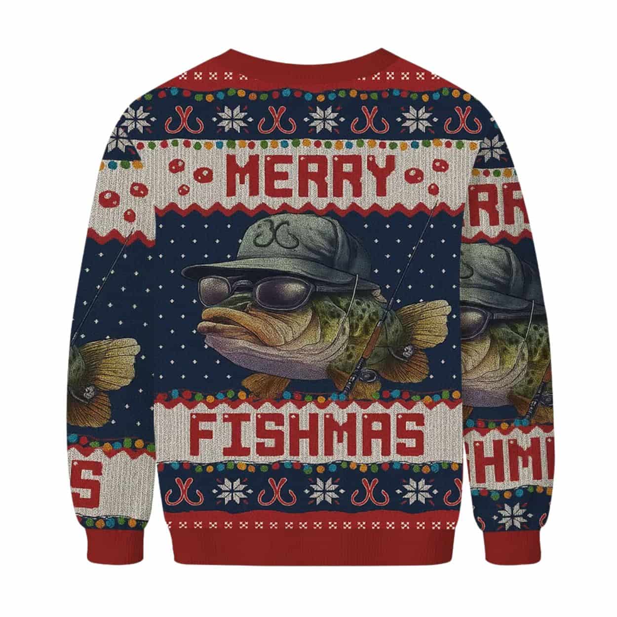 Merry Fishmas Ugly Christmas Sweater