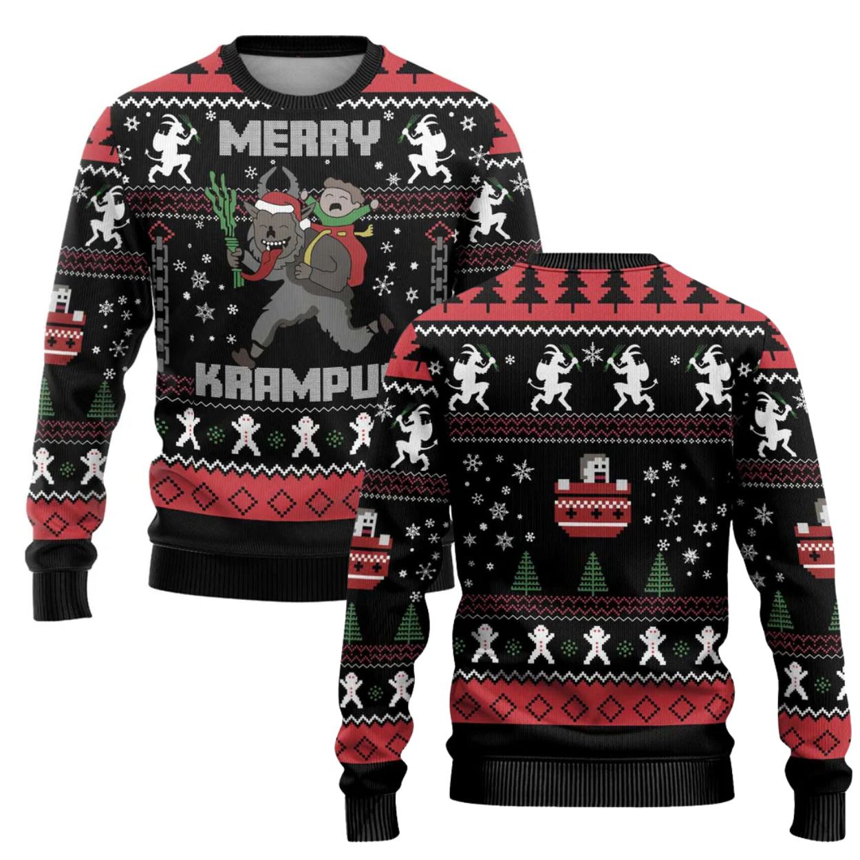 Merry Krampus Ugly Christmas Sweater