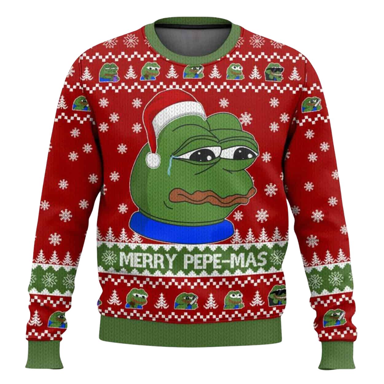 Merry Pepe-Mas Ugly Christmas Sweatshirt