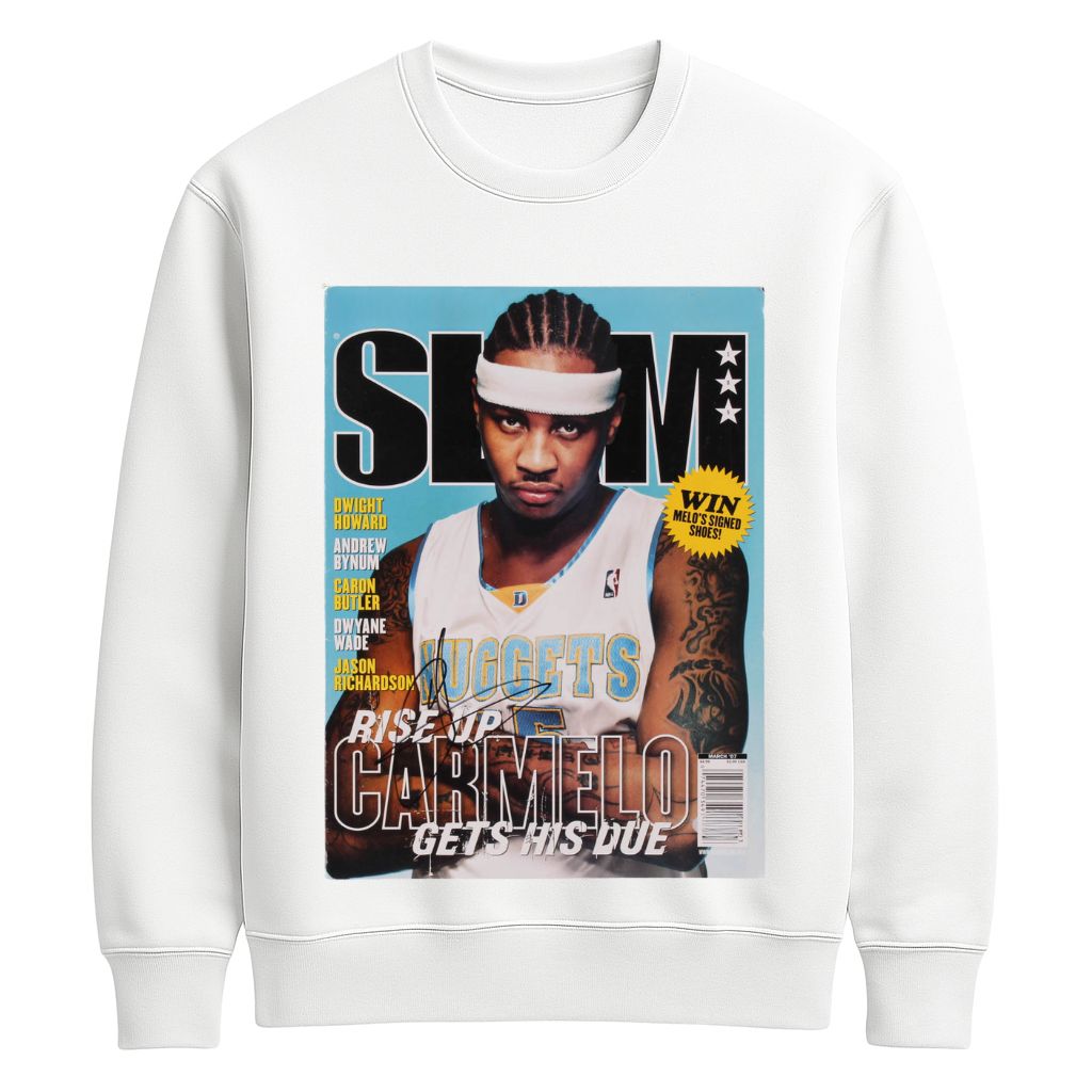 Mitch Tinsley Carmelo Anthony Signed Slam Sweatshirt