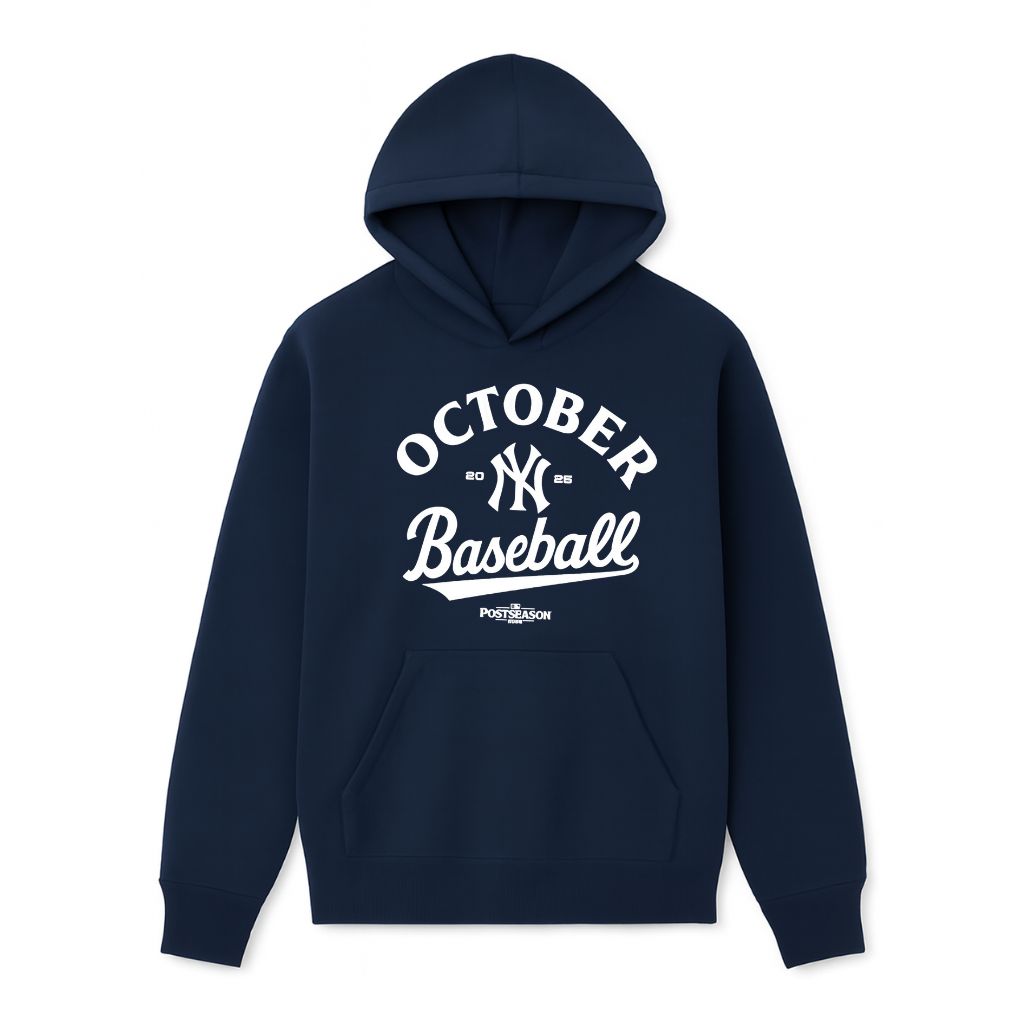 New York Yankees October Baseball 2025 Hoodie