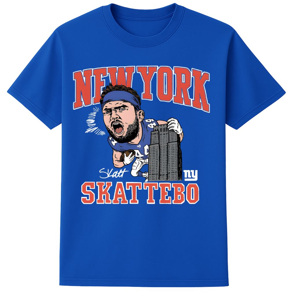 New York Giants Cam Skattebo Caricature Shirt