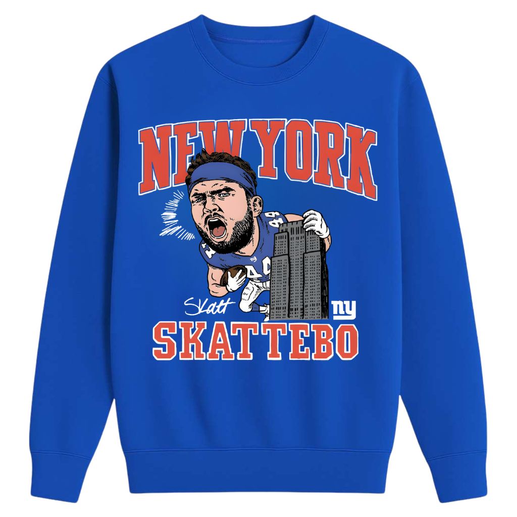 New York Giants Cam Skattebo Caricature Shirt