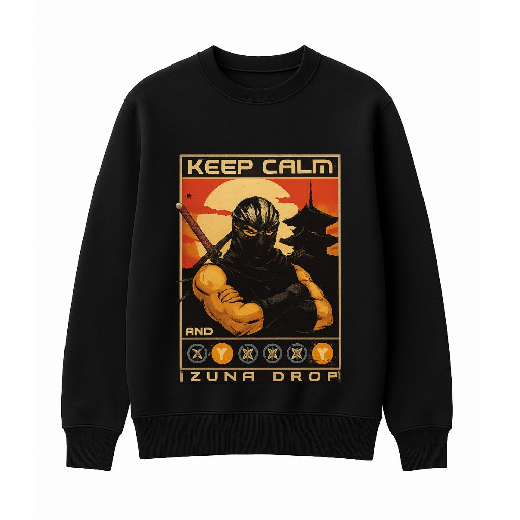 Ninja Gaiden Keep Calm And Izuna Drop Sweatshirt