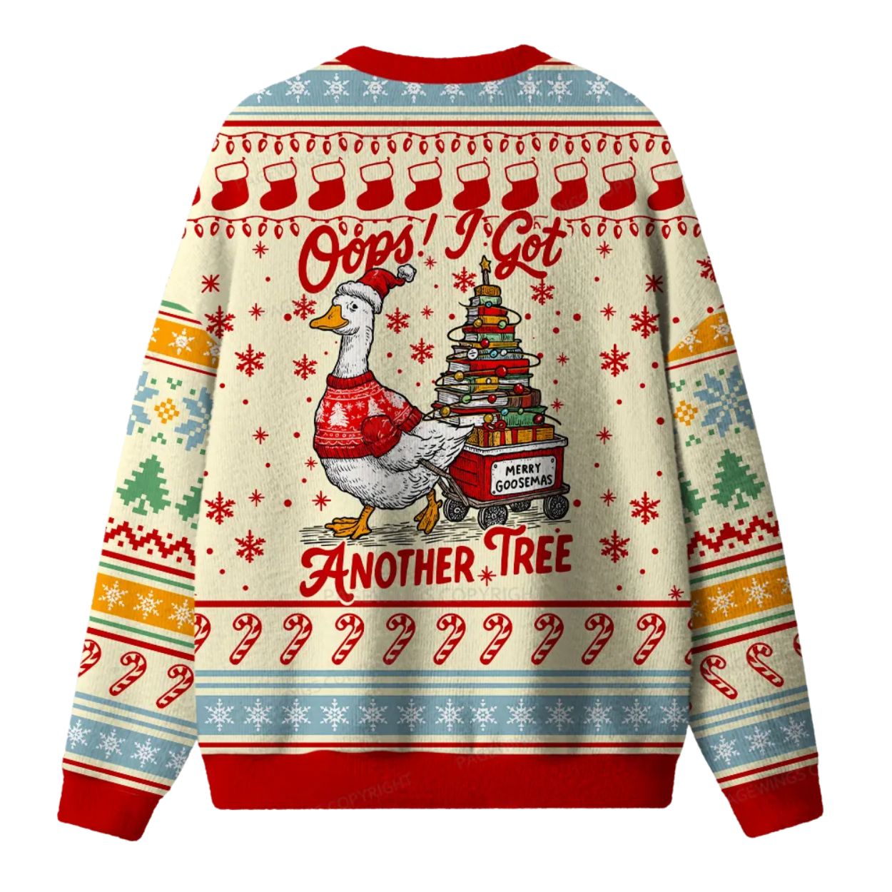 Oops I Got Another Tree Goose Ugly Christmas Sweater
