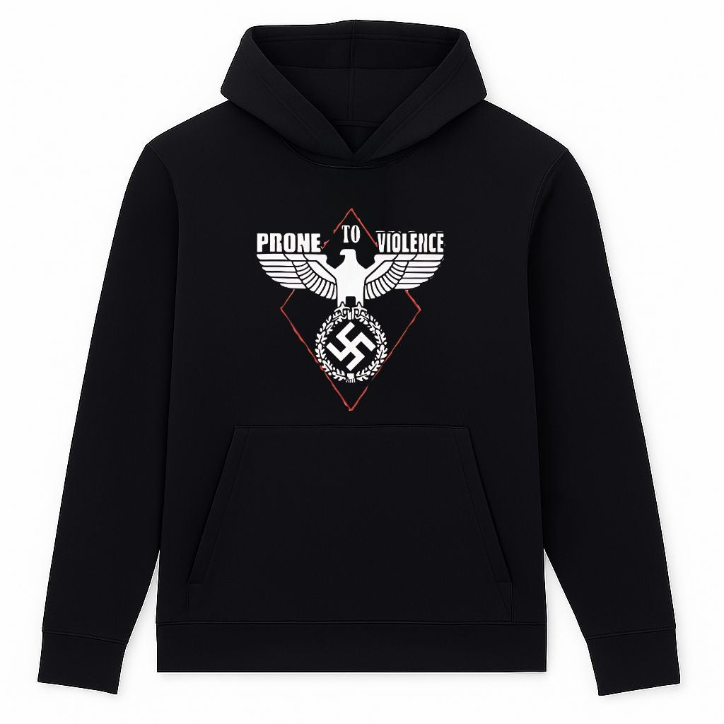 Prone To Violence Nazi Hoodie
