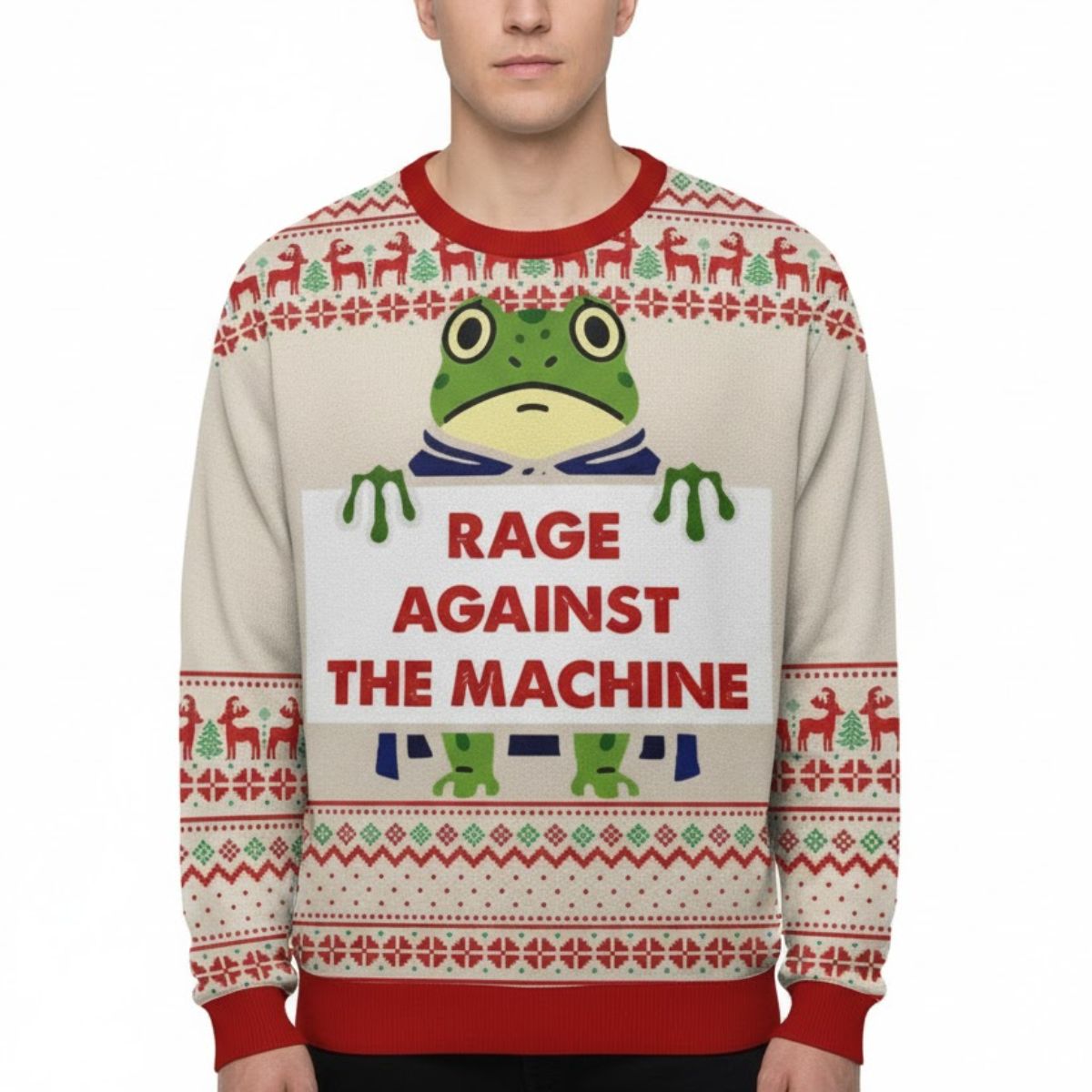 Rage Against The Machine Ugly Christmas Sweater